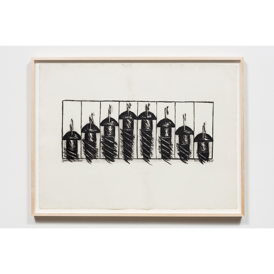 Judith Bernstein
Screws, 1968
Charcoal on paper
23 1/2 x 35 inches