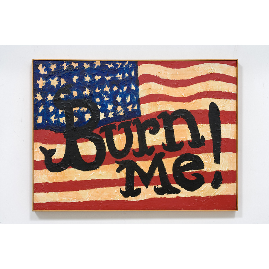 Wally Hedrick
Burn Me
1990
Oil on canvas
26 ½ x 36 inches