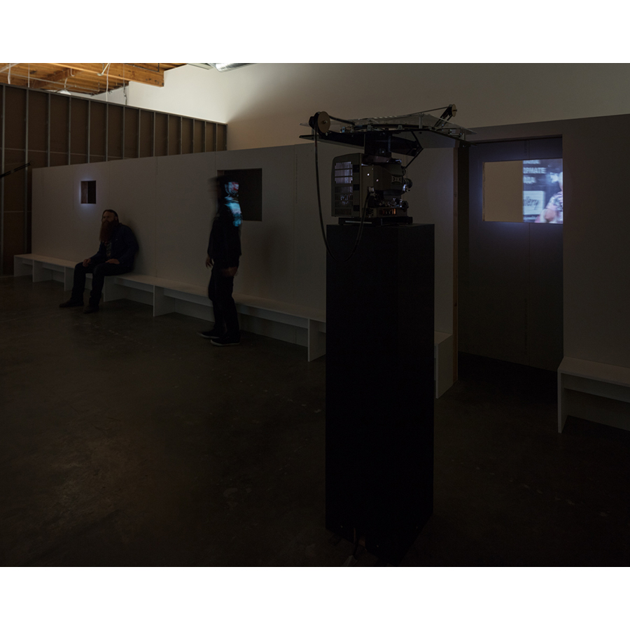 Installation view
Vokzal
2016
16mm film
Duration: 60 minutes

Photo: Fredrik Nilsen Studio.