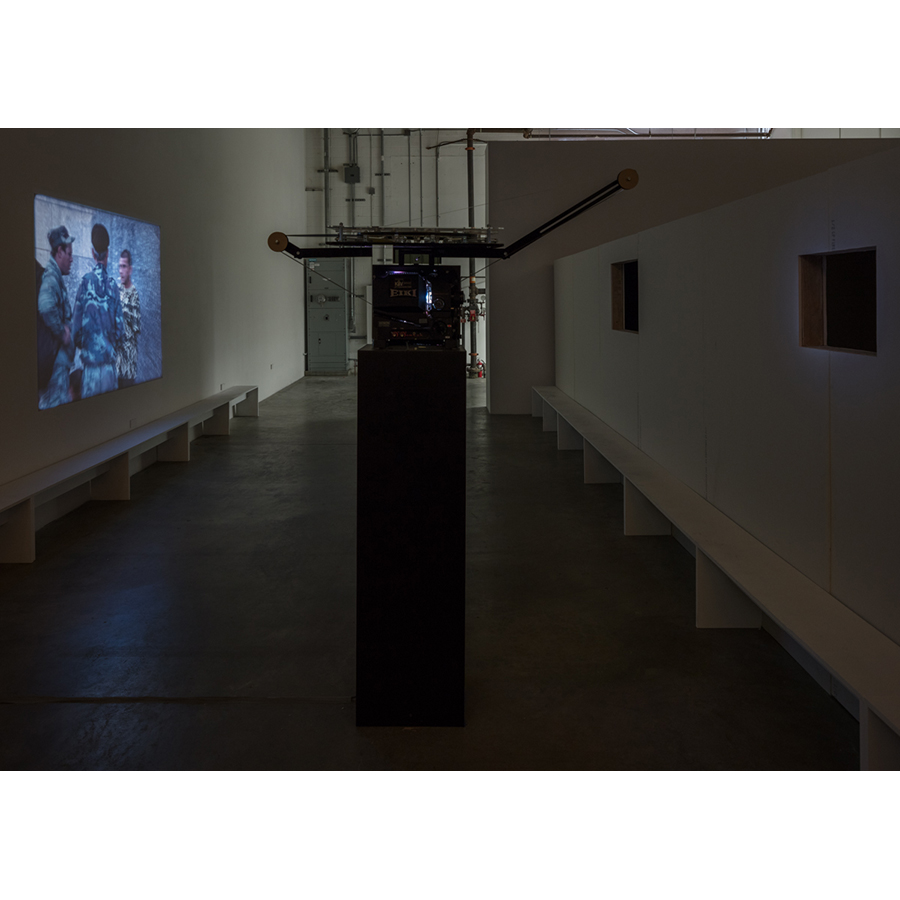 Installation view
Vokzal
2016
16mm film
Duration: 60 minutes

Photo: Fredrik Nilsen Studio.