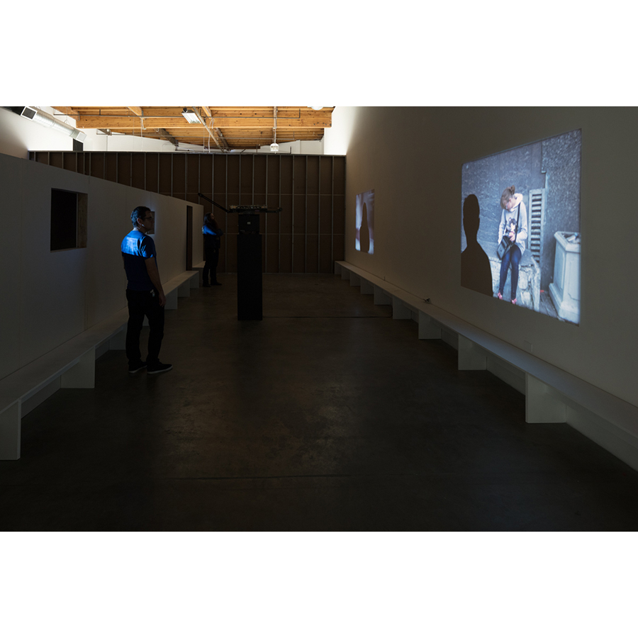 Installation view
Vokzal
2016
16mm film
Duration: 60 minutes

Photo: Fredrik Nilsen Studio.