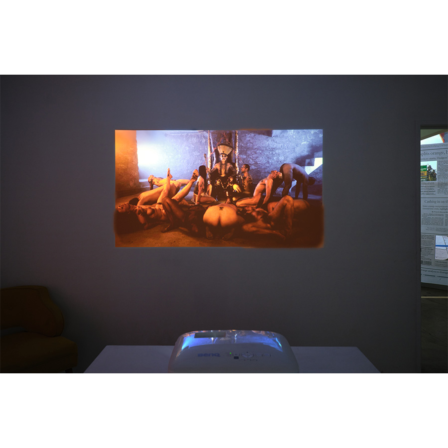 Installation view of