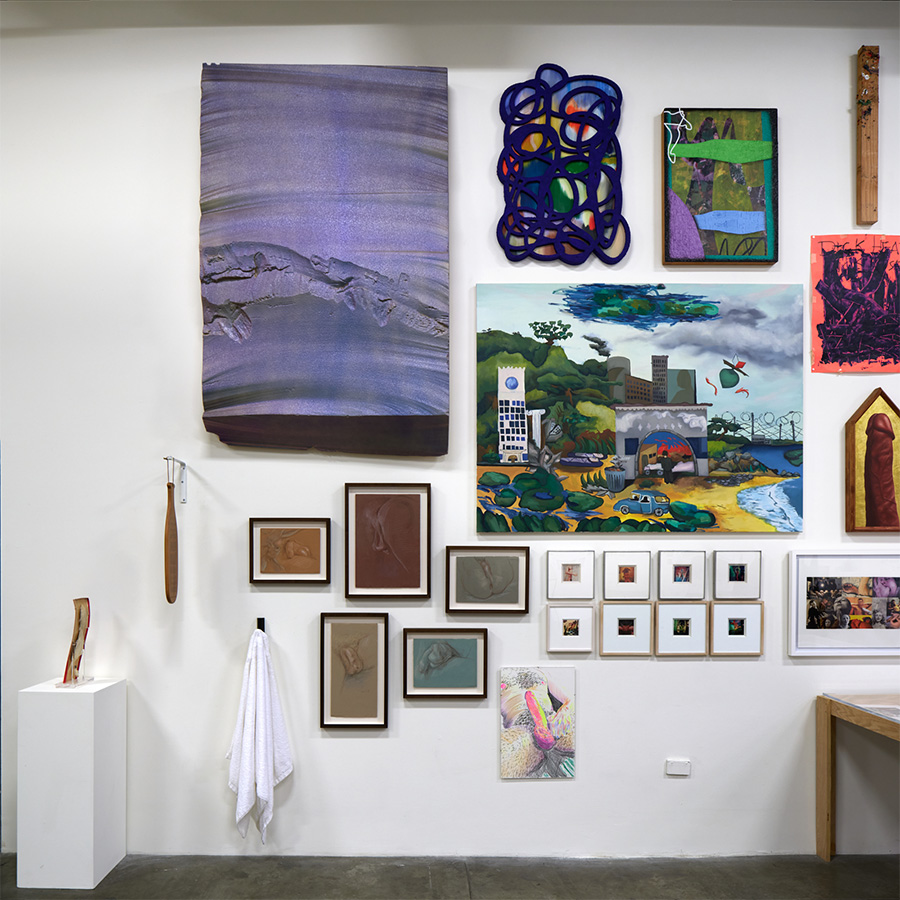 Installation view of