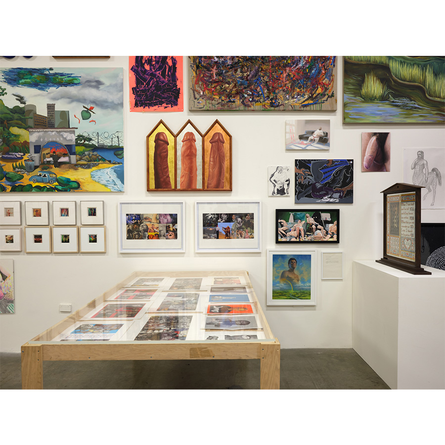 Installation view of