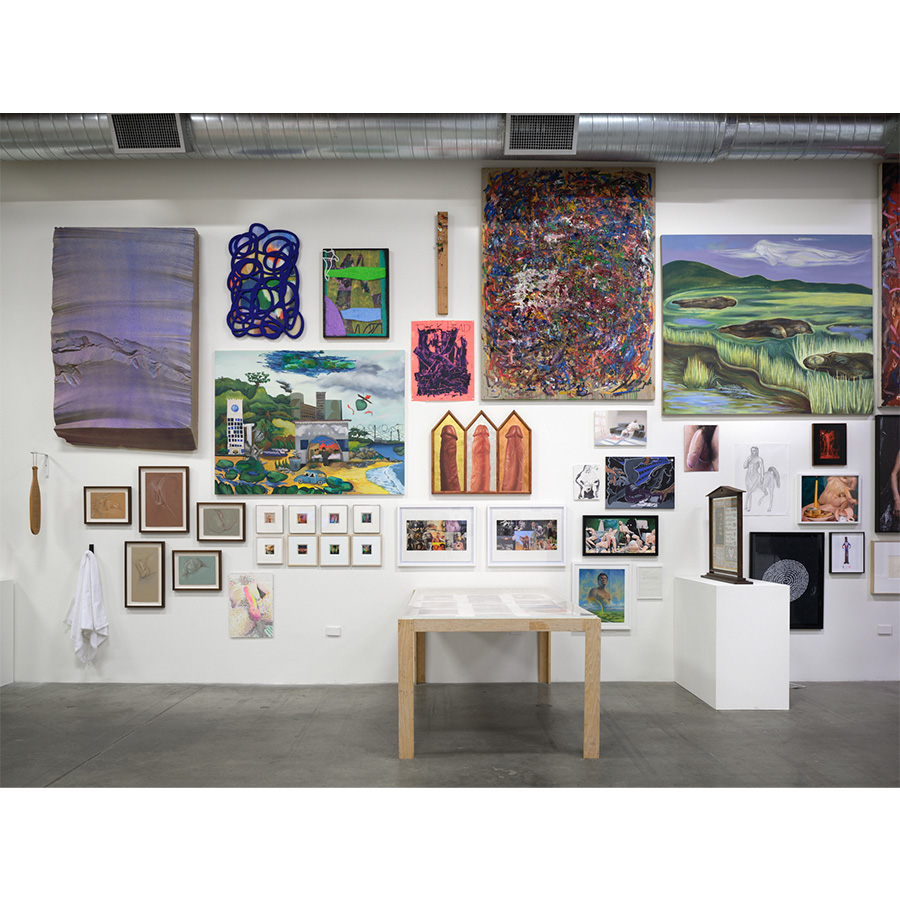 Installation view of
