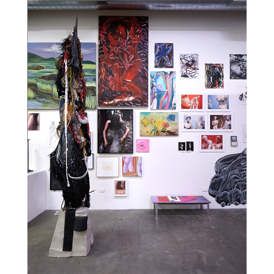 Installation view of