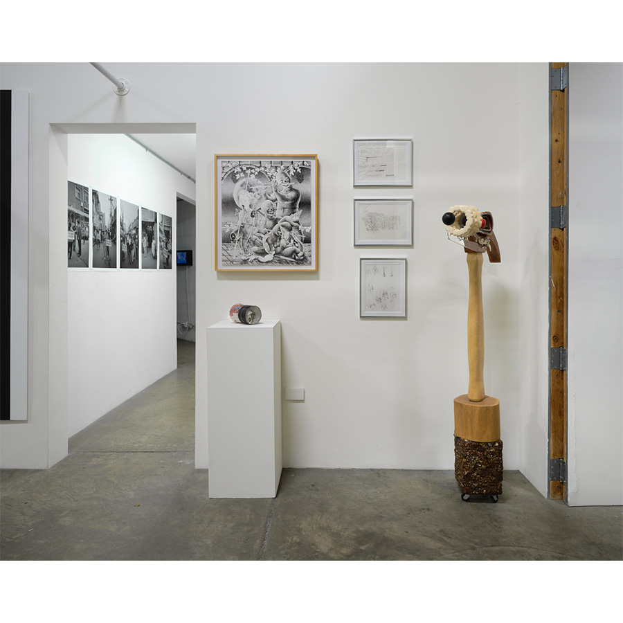 Installation view of