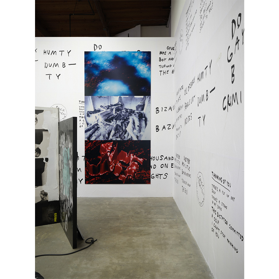 Installation view of