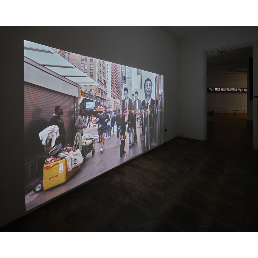 Installation view of