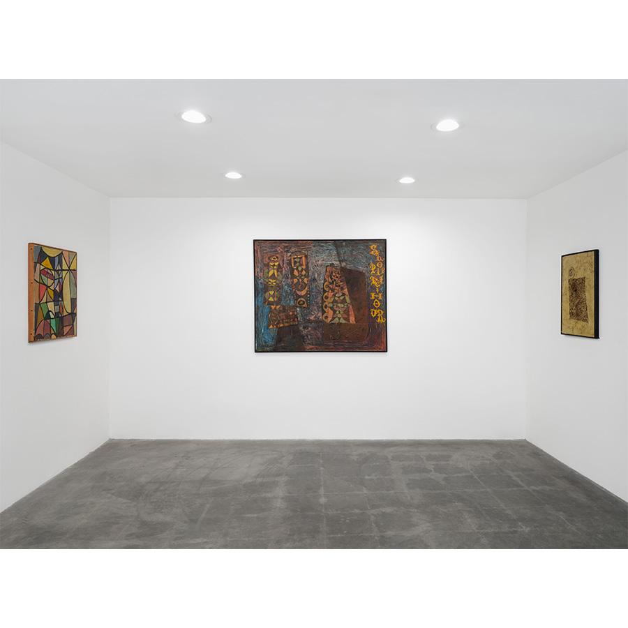 Installation view of Wally Hedrick: SEX POLITICS RELIGION at The Box LA, 2026. Photo: Paul Salveson. 